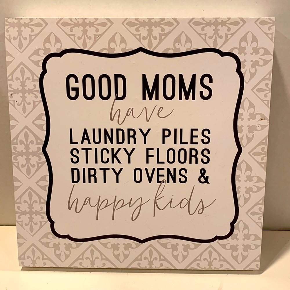Wooden block sign